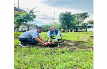 Consulate General of India, Sittwe planted 10 trees in the Chancery premises on 29 Aug 2024, under #Plant4Mother "Ek Ped Maa Ke Naam" initiative, to celebrate our bond with mother nature 